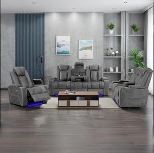 Modern High-End Single Recliner Chair Power Massage Extendable Cooling Home Furniture Wood <strong>Couch</strong> 9114 Factory <strong>Direct</strong> Recliner - Product Image 4