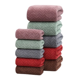 <span class=keywords><strong>Serviette</strong></span> de bain et de visage en molleton corail tricoté warp, ultra absorbante, douce, chaude, vente en gros - Product Image 5