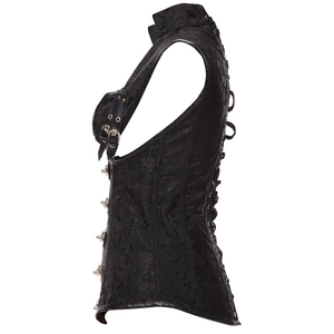 2019 negro Vintage Sexy gótico y corsés corsé vestido corsé Steampunk falda, negro vestido de fiesta de encaje Mujer vestido - Product Image 2