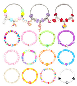Set de Accesorios para Hacer Joyería DIY para Niñas, Cuentas de Arcilla Polimérica, Kits para Hacer Pulseras con Caja de Joyería - Product Image 6