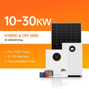 KEVOLT 10kW-50kW 太陽光発電システム パワーステーション 48V LiFePO4バッテリーパックとソーラーパネルキット付属 家庭用太陽光発電システム - Product Image 1