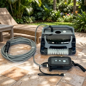 Robot Limpiador de Piscinas Eficiente, Aspiradora para Piscinas con Cable, Enchufe GB, 17M WC-1013, Alta Eficiencia - Product Image 1