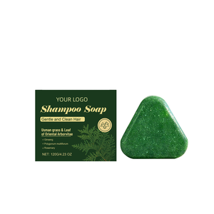 Le savon shampoing aux feuilles de cyprès vertes a la fonction de prévenir la chute des cheveux et de nourrir et renforcer les racines des cheveux. - Product Image 1