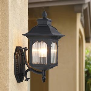 Lanterne murale extérieure rétro européenne en métal et verre, étanche IP65, <span class=keywords><strong>applique</strong></span> de palais, pour villa, jardin, cour, vente en gros pour projets - Product Image 4