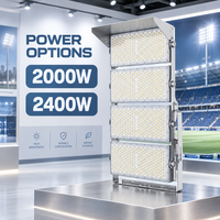 Éclairage modulaire LED pour stade 2000W IP67 étanche, angles de faisceau multiples, 50000H pour stade, port, éclairage industriel