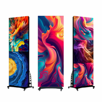 Schermo LED ad Alta Luminosità, Display Pubblicitario Intelligente Mobile da Pavimento P1.538 P1.86 P2 P2.5, Schermo LED Digitale per Poster