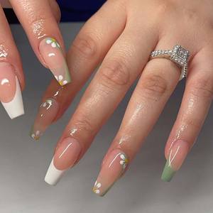 <span class=keywords><strong>Faux</strong></span> ongles longs en forme de cercueil transparent, vente en gros, acrylique, ballerine, <span class=keywords><strong>faux</strong></span> ongles de luxe, élégants pour femmes - Product Image 1