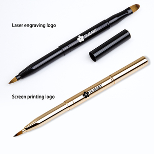 Dailyqueen <span class=keywords><strong>แป</strong></span>รงแต่งหน้าแบบหัวเดียวแปรงทาปากแบบพับเก็บได้แปรงสองด้านแบบพกพาสำหรับใช้ในชีวิตประจำวัน - Product Image 3