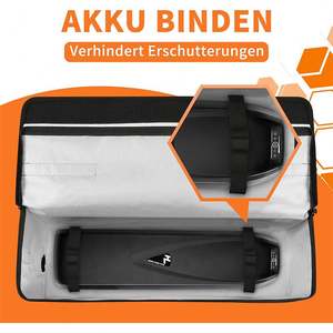 Bolsa para Batería de Bicicleta Eléctrica de Accionamiento Directo, Ignífuga, a Prueba de Explosiones, Caja de Almacenamiento de Batería de Bicicleta con Protección Segura para Transporte y Carga - Product Image 4
