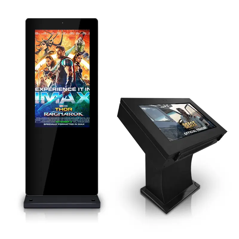 Android-Fenster-Lcd-Totem-Kiosk kapazitiver Touchscreen digitale Beschilderung und Lcd-Werbebildschirm