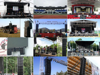 Altavoz de Columna Activo Profesional Dante de 6*5.5 Pulgadas y Subwoofer de Sonido de Doble Matriz de 12 Pulgadas con Software OEM para Eventos al Aire Libre
