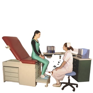 เตียงตรวจภายในโรงพยาบาล Bestran รุ่น BT-EA020 สำหรับนรีเวชวิทยาและสูติศาสตร์ พร้อมลิ้นชักและที่วางเท้า - Product Image 3