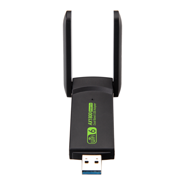 ZP1802FAX USB3.0 WiFi AX 1800 2.4GHz & 5GHz 2 Antenna External Wireless Adapter for Desktop Multi-OS-Stock