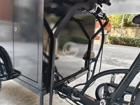 Chariot alimentaire tricycle personnalisable avec auvent