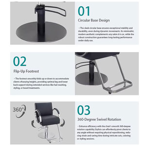 Nouveau design de fauteuil de barbier inclinable hydraulique, confortable pour la coupe de cheveux en salon - Product Image 4