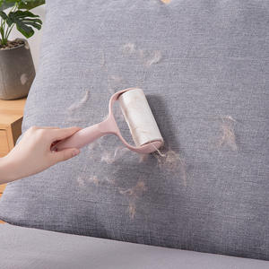 Rodillo quitapelusas rosa con adhesivo fuerte para ropa, eliminación de pelo de mascotas, rodillo adhesivo reutilizable para uso doméstico - Product Image 4