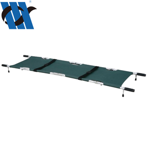 BDST102 diseño barato transporte de pacientes médico portátil 2 pliegues camillas de <span class=keywords><strong>Hospital</strong></span> plegables para ambulancia con bolsa - Product Image 2