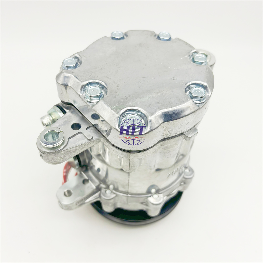【toshi komi】 HONGTAI Air-Conditioning Compressor PC56-7 for Excavators