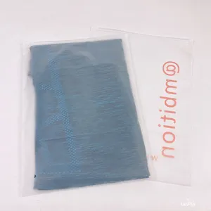 Sacs d'emballage de sous-vêtements givrés mats holographiques avec fermeture éclair, Logo de la société d'impression, vente en gros