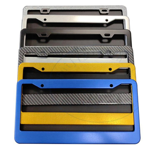 Vente en gros de cadres de plaque d'immatriculation de voiture en acier inoxydable de norme américaine, logo personnalisé, support de plaque d'immatriculation personnalisé - Product Image 3