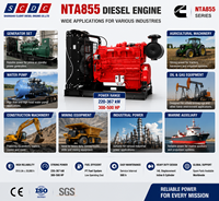 SCDC NTA855-P400 Dieselmotor mit Elektrostart 294kW 400PS Industrielle Kraftmaschine Hohe Produktivität für Generatorsatz Wasserpumpe