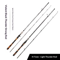 2026 Penjualan Terbaik SINO WIN SWR011 Joran Pancing Kuat Ringan Karbon H-action Pike Black Bass Lemparan Jauh Ultra-ringan Ultra Keras