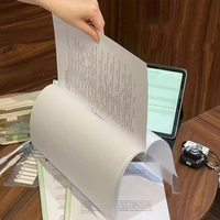 Carpeta de archivos de papel A4 A3, carpeta de archivos transparente de plástico, carpeta de archivos de abrazadera de varilla gruesa de gran capacidad
