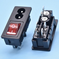 Avec éclairage 250 Volt Interrupteur à bascule Chargeur Prise/Prise/Jack/Connecteur/AC/Adaptateur/Changement