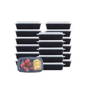 Recipientes Apilables Herméticos de Alta Calidad con Tapa Transparente y Bisagras para Preparación de Comidas, Almacenamiento de Alimentos Saludables para la Oficina y el Gimnasio - Product Image 1