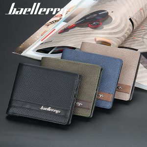 Baellerry Men's Short <b>Wallet</b> Slim PU Leather Business Card <b>Holder</b> Everyday Use - Product Image 4