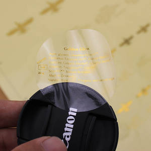 Film vinyle imperméable personnalisé ou étiquettes QR Code fini brillant avec petit logo coloré ou motif d'<span class=keywords><strong>image</strong></span> imprimé au milieu - Product Image 3