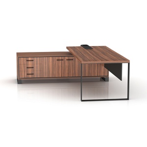 Modern High-Tech Executive Office Desk Luxury CEO Manager Table Free Custom Simple Design Made of Wood for Home Office Use - Product Image 4
