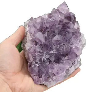 巴西紫水晶簇粗糙天然水晶治疗结石生紫水晶