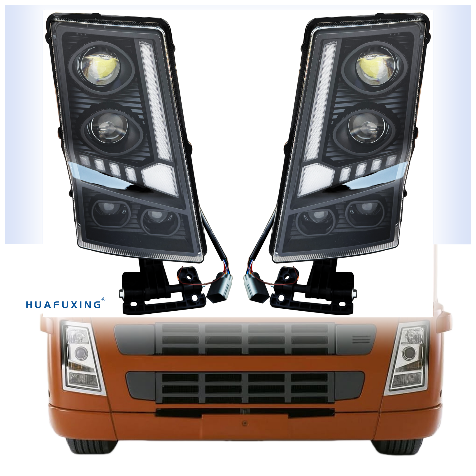 Volvo FH12 Truck Headlight - High Quality LED 24V