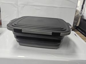 Collapsible <b>BBQ</b> Prep Tubs Collapsible Meal Prep Marinating Lock Buckle Includes Cutting Board <b>BBQ</b> Prep Tub with Locking Lid - Product Image 5