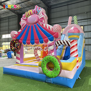 Bonbons fleur crème glacée gonflable videur toboggan sautant château <span class=keywords><strong>achat</strong></span> gladiateur inflables château gonflable - Product Image 3