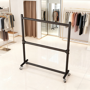 Scaffali Metallici MR23 a Due Ripiani, Espositore per Centri Commerciali, Rastrelliera Smontabile per Sciarpe e <span class=keywords><strong>Abbigliamento</strong></span> - Product Image 4