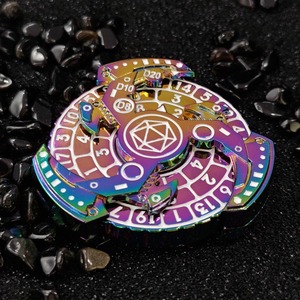 Customizable Logo 7-in-1 Polyhedral Metal D20 Metal <strong>Dice</strong> <strong>Tower</strong> for DND Games Rotating <strong>Dice</strong> with Customizable Logo - Product Image 4