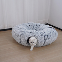 Fabricant de gros tunnel pliable pour chat en peluche pliable
