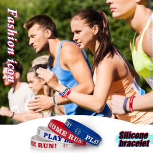 Baseball <b>Bracelet</b> Silicone Wristband Spot Wholesale Wristband Customization Competition Group Recognition Wristband Customizable - Product Image 6