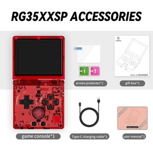 New Trans Red Rg35xxsp Mini Retro Chơi <span class=keywords><strong>Game</strong></span> Giao Diện Điều Khiển Cầm Tay Arcade Máy 5G Wifi Lật Thiết Kế 3D Trò Chơi Quà Tặng Nhiều Người Chơi Chơi - Product Image 5