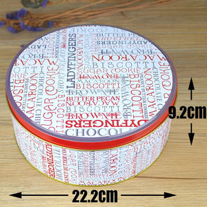 Extra <b>Large</b> Christmas Cookies Tin Storage <b>Box</b> Empty Round Metal <b>Box</b> for Candy Baking Cookies Packaging Kitchen Storage Container - Product Image 4