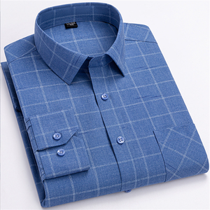 <span class=keywords><strong>Camicia</strong></span> estiva da uomo a maniche lunghe, casual, a quadri, traspirante e senza bisogno di stiratura - Product Image 5