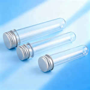 Botellas de plástico Huatai para pruebas, 45 ml, recargables, para envasado diario de productos químicos, botella cilíndrica con gotero de PET - Product Image 4