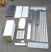 Maison préfabriquée modulaire miniature préfabriquée en conteneurs, ossature en acier léger, maison en conteneur de 20 pieds et 40 pieds