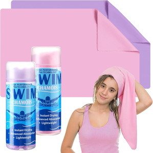 Asciugamano Assorbente ad Asciugatura Rapida, Panno in <span class=keywords><strong>Camoscio</strong></span> per Nuoto, Asciugatura Auto, Immersioni, Sport Acquatici, Spiaggia, Doccia, Piscina, Regalo per Nuotatori - Product Image 1