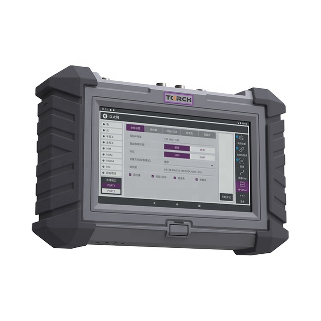 E1/V.35 10/100/1000M/10G Ethernet Optical Power Meter Optic Light Source and OTDR Test Data Integrated Ethernet Tester TQ-4017A