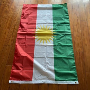 Prezzo a buon mercato 3x5 piedi bandiera Kurdistan, bandiera in poliestere 3 'x 5' stampato bandiera <span class=keywords><strong>Kurdish</strong></span> - Product Image 5
