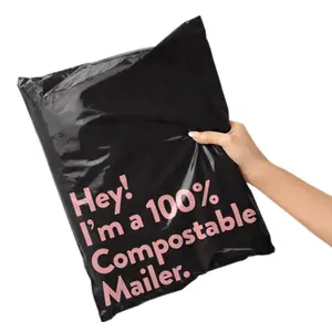 CTCX Custom Biodegradable Poly Mailer Bags Plant Based Shipping Bags Plastic Sealable Poly Mailer Mailing Bags For Clothing