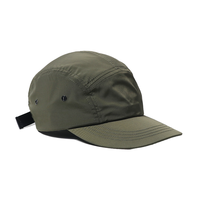 Chapeau de course de sport léger à séchage rapide personnalisé à 5 panneaux non structurés Casquette en nylon imperméable pour hommes Baseball Camping Made Jersey